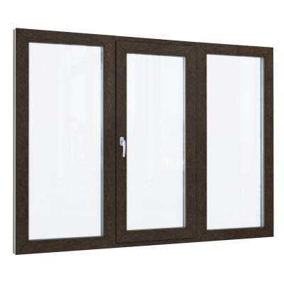 Пластиковое окно Lider 70 мм 1-камерный стеклопакет ламинированное энергосберегающее