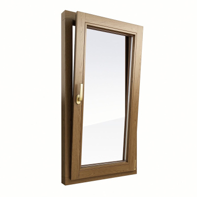 Пластиковое окно одностворчатое Lider 60 мм 2 камерный стеклопакет ламинированное в массе энергосберегающее